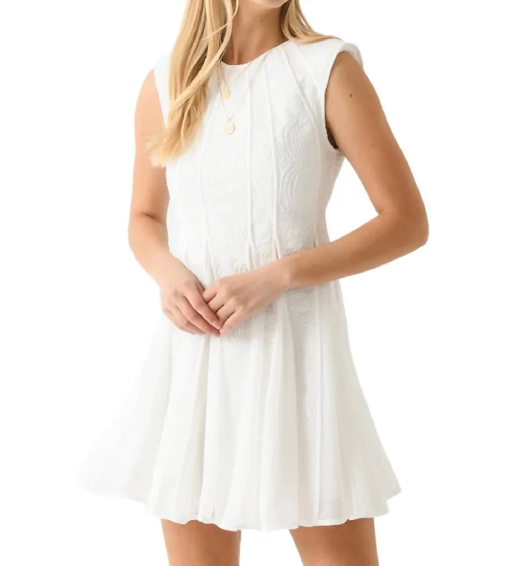 Limited Styles Chic Allure Soleil Lace Mini Dress In Ivory